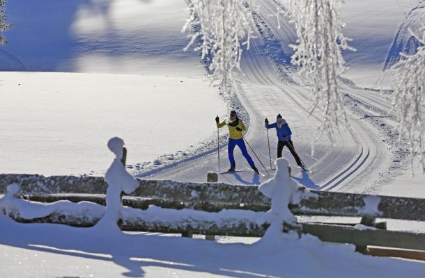 Langlaufen auf den perfekt präparierten Pisten in Ramsau am Dachstein
